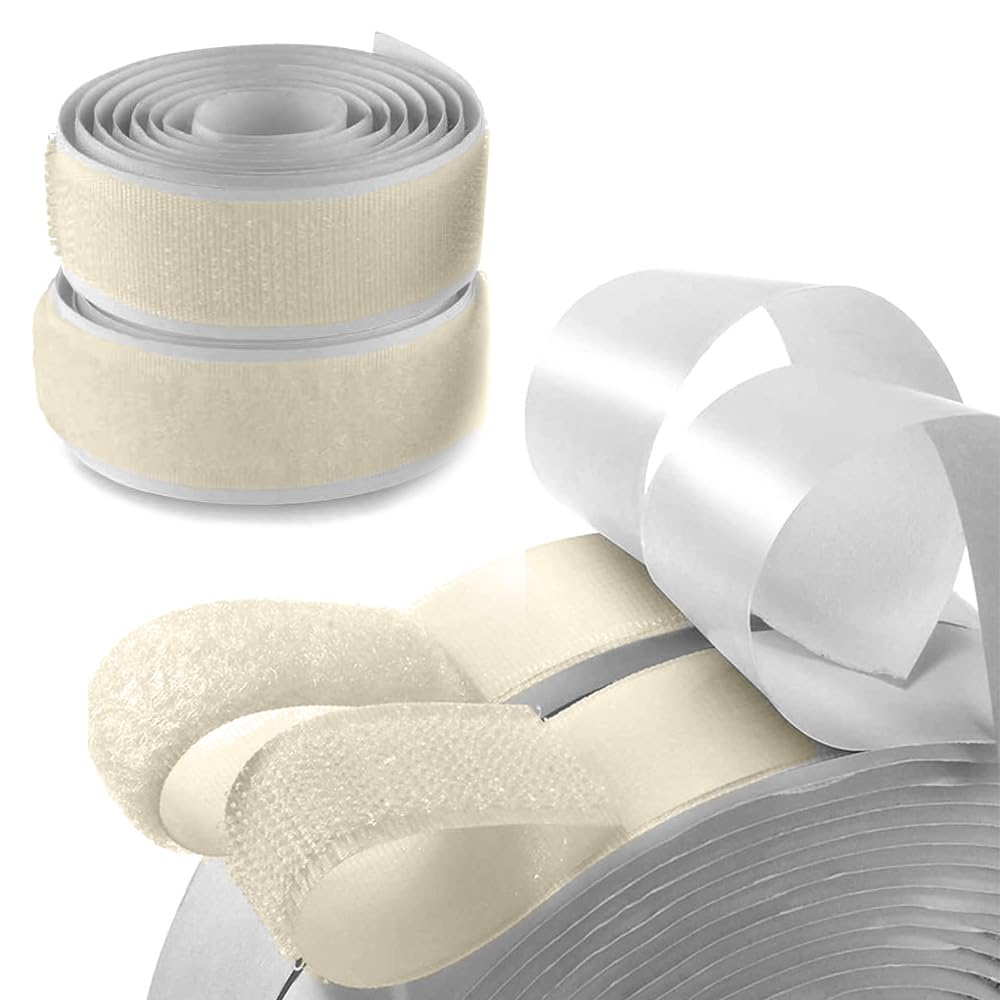 Adhesive Hook and Loop Tape Nylon Fastener Heavy Duty Sticky Back Roll