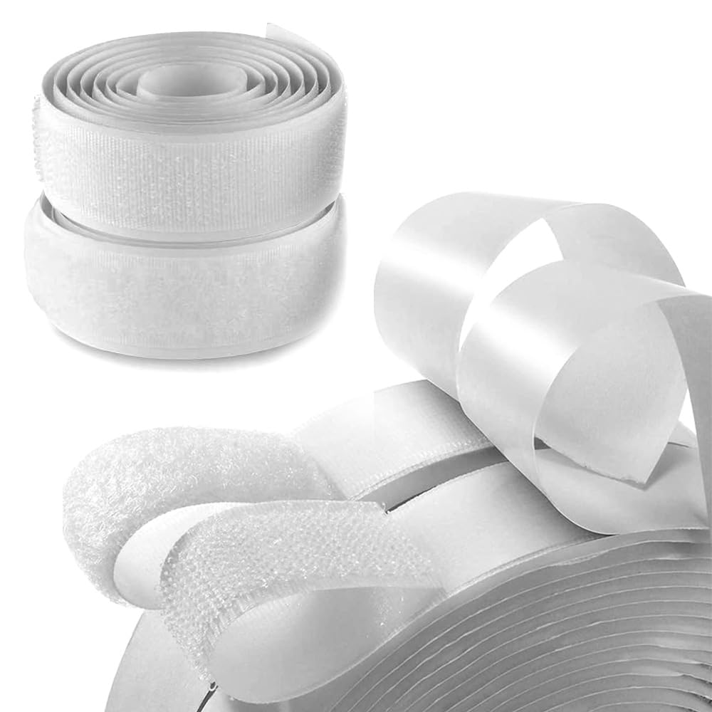 Adhesive Hook and Loop Tape Nylon Fastener Heavy Duty Sticky Back Roll