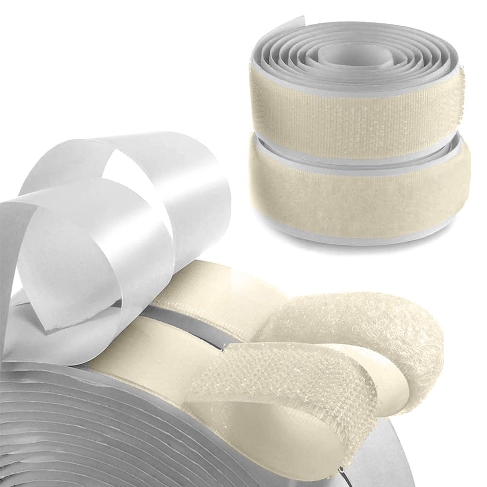 Adhesive Hook and Loop Tape Nylon Fastener Heavy Duty Sticky Back Roll