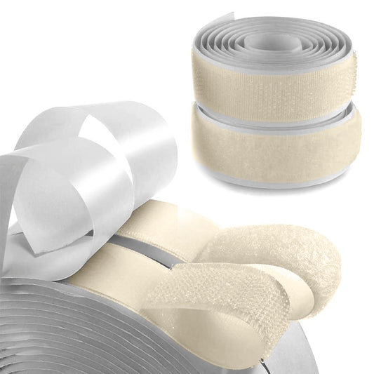Adhesive Hook and Loop Tape Nylon Fastener Heavy Duty Sticky Back Roll